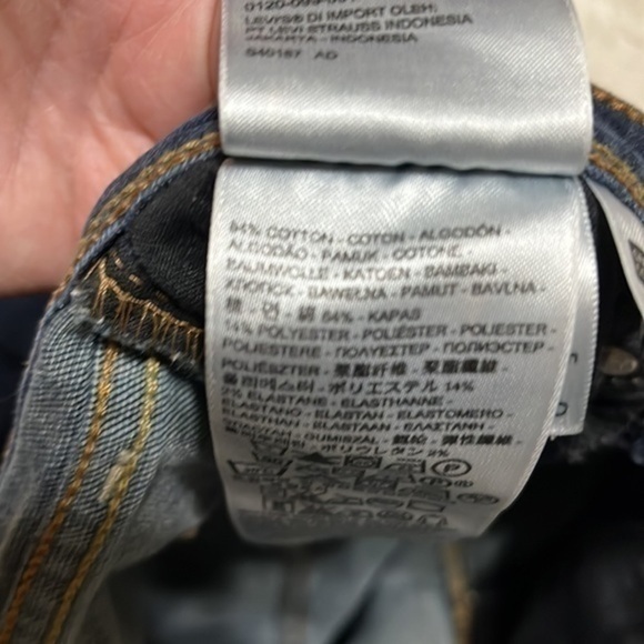 Levi’s Womens size 27 cropped legging stretch jeans - Picture 8 of 11